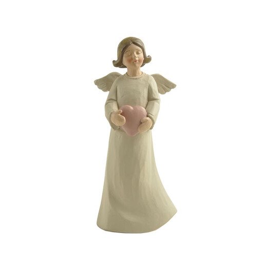 祈祷天使日常礼物欧式摆件创意家居客厅简约结婚生日礼桌面装饰 米白色 15673