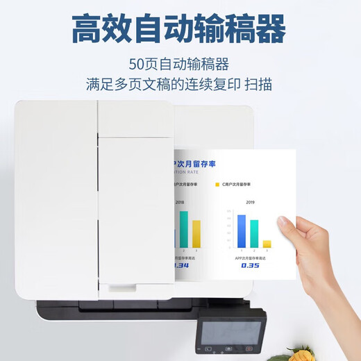 佳能（Canon）MF655Cdw/657Cdw/752Cdw/754Cdw彩色激光打印机A4自动双面打印复印扫描一体机无线WiFi家用办公 655cdw【无线三合一+自动双面打印】21页/分 套餐二