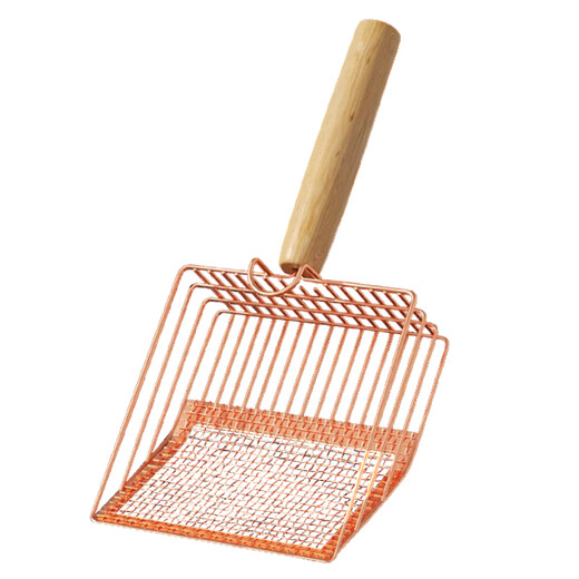 HELLOJOY metal cat litter shovel is not easy to rust cat poop shovel with small holes and small holes cat poop shovel artifact cat litter box shovel pet supplies