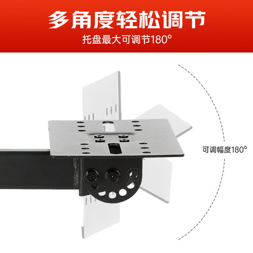 Aiyuan Speaker Wall Mount Bracket KTV Stage Card Pack Telescopic Wall Mount Thickened Metal Suspension Device Rack Surround Sound Bracket Home Conference Room Ceiling 2 Pack