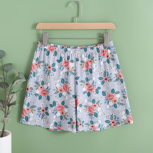 
AB underwear for women summer cotton printed aro pants thin high waist loose large size summer pajamas shorts H826 Banana 3XL (175/105)