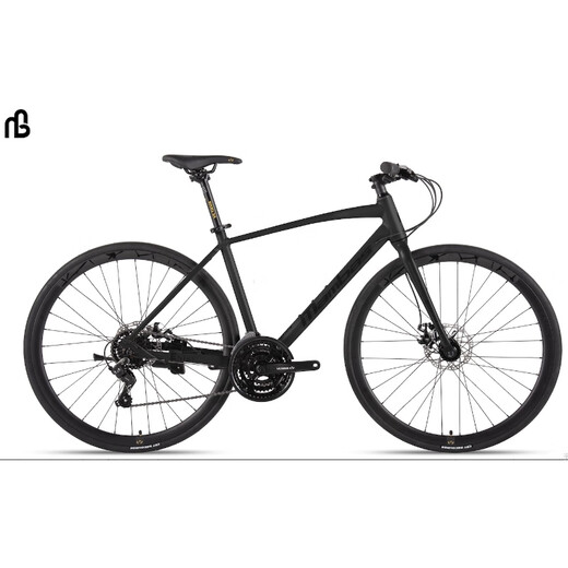 
Road bike 700C 21 speed men and women commuting bike bicycle mattressed gray/black