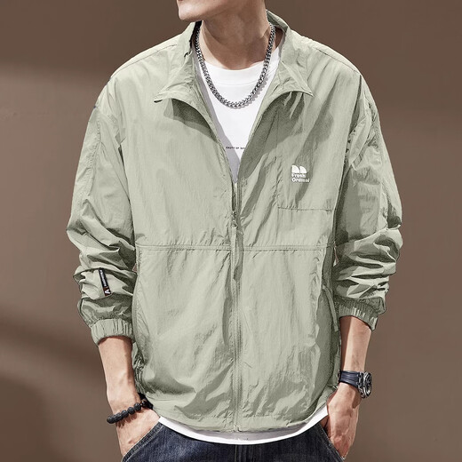 JEEP SPIRIT Jeep sun protection clothing men's summer new outdoor quick-drying jacket fishing breathable anti-UV cool feeling sun protection clothing black 3XL