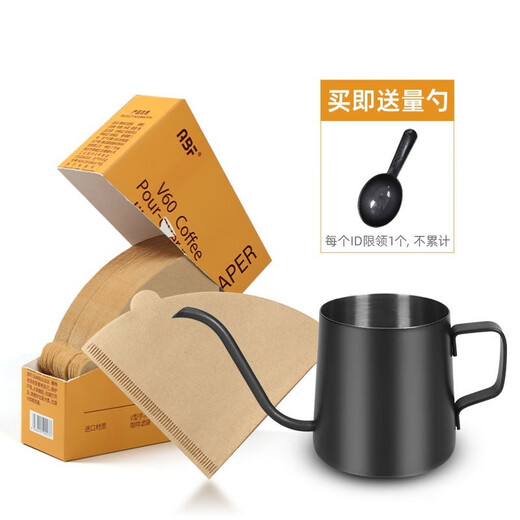 Coffee filter fan-shaped disposable powder drip-type hand-pour filter cup V60 conical 102 fan-shaped 100 pieces 1-4 people