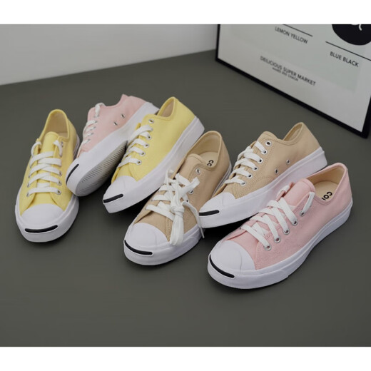 匡威（Converse）低帮JP糖果色开口笑休闲鞋ACACAC官方旗舰正品 A11964C黄色 36