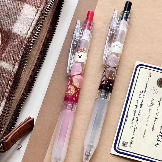 斑马牌（ZEBRA）日本ZEBRA斑马忌廉苏打限定按动中性笔黑色书写奶油汽水透明彩杆 【忌威廉苏打】5色套装9766