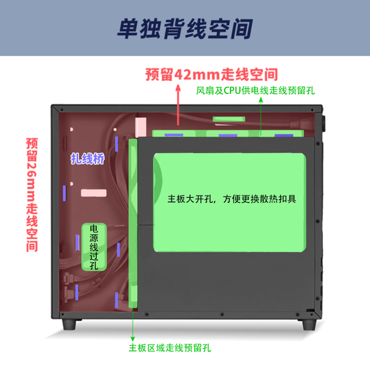 Aluminum Xiaobao E90Pro portable handle small case with backline MATX motherboard 240 water-cooled glass acrylic multiple versions to choose from 21L small computer case E90 Pro black glass version