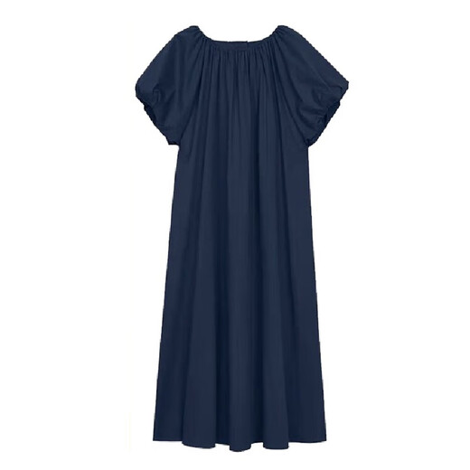 Jingqi (JOYNCLEON) maternity dress summer thin dress trendy mother fresh maternity summer dress small Korean version maternity dress blue XXL