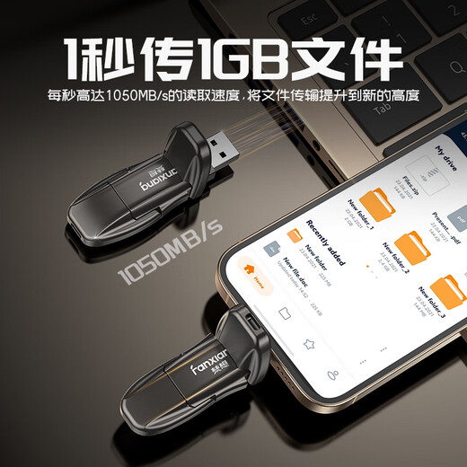 梵想（FANXIANG）1TB USB3.2 Type-C双接口固态U盘FF952 1050MB/s 商务车载大容量手机电脑通用优盘