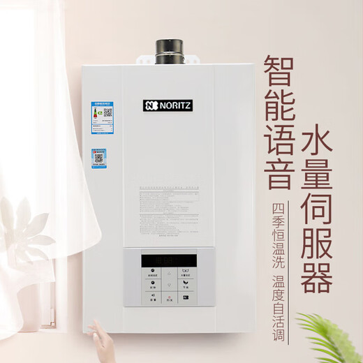 能率（NORITZ）GQ-16D2AFEX/20D2AFEX燃气热水器水量伺服恒温真人语音播报提示家用天然气强排式热水器16/20升 20L 【20D2AFEX+690AS零冷水】