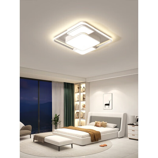 JPHZNB-Lampen sind komplett mit Schlafzimmerlampen und Esslampen Guangdong Zhongshan Wohnzimmer Weißes Internet-Promi-Deckenlampe A-9215 Runde/40 cm/drei Farben