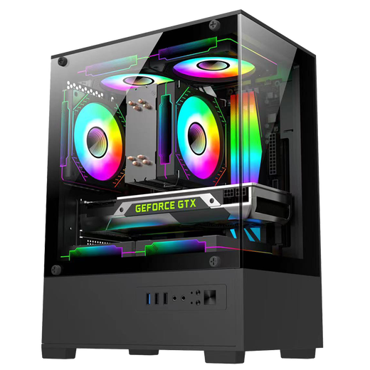 Five Color Fish 16-core desktop computer console game design office commercial home complete set (Core i9-12900HX RTX3050 16G 512G) 27 inches