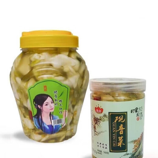 新未观音菜泡菜脆嫩儿菜芥菜福建福安特产爽口下饭娃娃菜榨菜568 观音菜1050g*1瓶