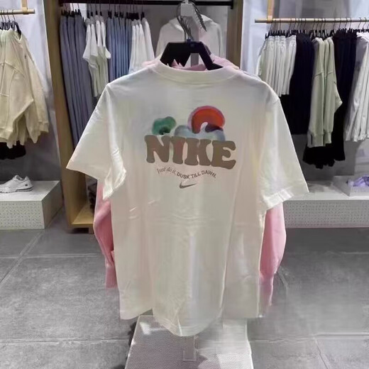 NBA NIÑOS. Nike Nike 'Sports' Pure Cotton Cotton Training Sports Training Loose Casual Camiseta de manga corta HF6180 Caída Nike-Lotus Purple L X 140Jin [Jin equivale a 0.5 kg]