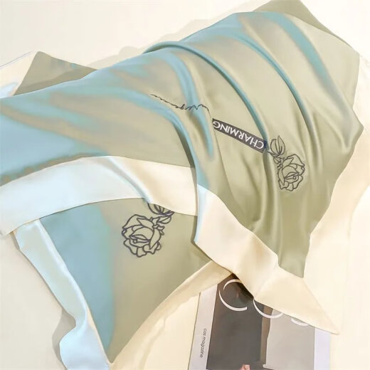 Zhewei Xiaoqing Xiaoxiao Lavado de hielo Seda de seda Bandeja para ropa de cama de seda de cuatro piezas Cubierta de edredón dormido desnudo Sn73371 Royza Bentley Blue-Limilk Té [Feel de desnudos sedoso] 0.9 Cama de dormitorios Cubierta de trama de tres piezas 150*200 Bed Sheet estilo '