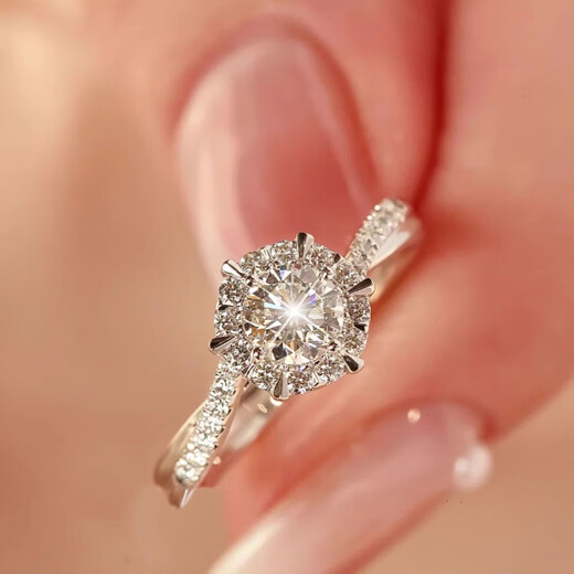 MZMZ Platinum Couple Ring PT950 Platinum Pair of Rings Wedding Diamond Ring Valentine's Day Birthday Gift for Girlfriend and Wife Light Luxury Style - Live Pair of Rings Local Warehouse/Next Day Delivery