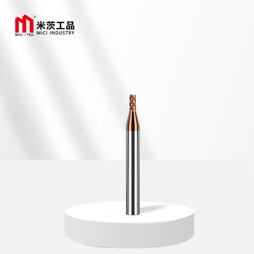 Mitzi TG550-1 series coated 4-edge 55-degree carbide end mill CNC tool tungsten steel milling cutter flat bottom milling cutter D2*6*D4*50*4F (1 piece)