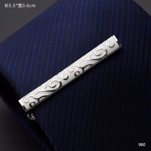 Shantou Lincun pince à cravate motif de bon augure pour hommes et femmes boucle fixe clip d'affaires boucle anneau épingle collier clip or blanc nuages ​​de bon augure