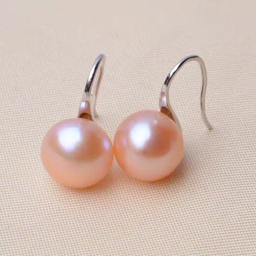 Earrings, ear hooks, short high heels, earrings, earrings for women, silver white beads