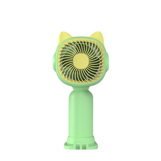 ANT de seis patas NUEVO CARETA DE VENTILO PEQUEÑO LINDO MINI USB CARGA PORTABLE PORTA MOBLE PELO MANUDADO Fabricante de ventiladores al por mayor HD6626 LIGHTA Amarillo 7*4.3*14.7