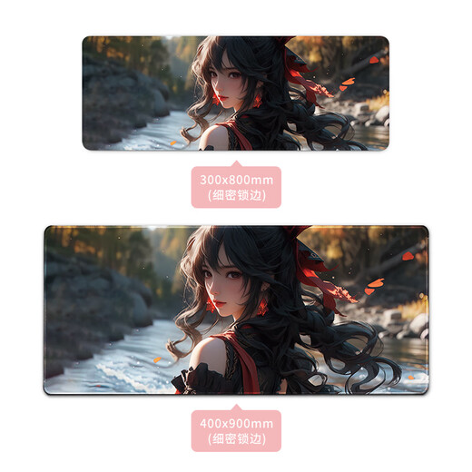 Xingzeji Mouse Pad Super Large Anime Game 2D E-Sports Student Learning Lock Edge Mouse PAD PAUT CHAPPORISÉ ANTÉRÉ COMPTORTING OFFICE DE BURE