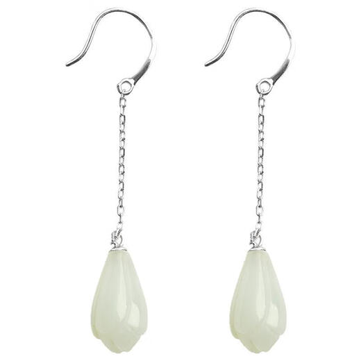 Danfei 2025 Pendientes de orquídeas para mujeres Temperamento literario de estilo retro Mujeres Pendientes hechos a mano Gancos de oreja PARES DE PARES 897