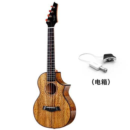 Enya/Enya MG6 ukelele totalmente enchapado, ukelele de grado de rendimiento, caja eléctrica, guitarra pequeña para mujeres y hombres, caja eléctrica de 23 pulgadas