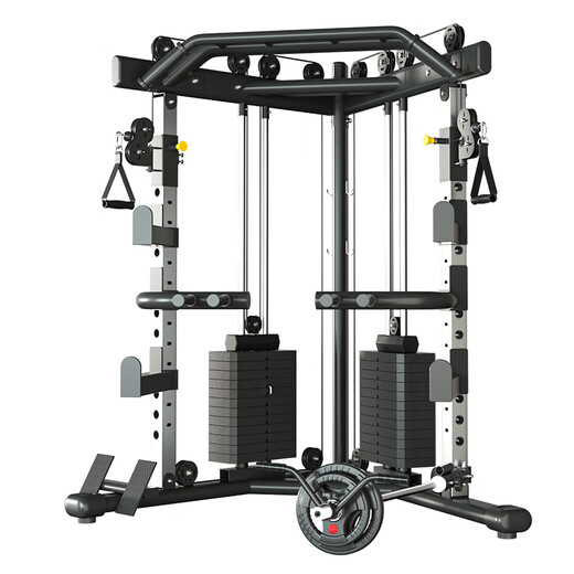 Aichen Little Flying Bird gantry fitness home comprehensive training equipment multi-functional all-in-one machine squat bench press barbell rack supreme model counterweight 140KG/package installed upstairs