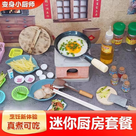 ZOCO网红迷你小厨房真煮套儿童过家家真实版做饭厨具套装男女孩玩具 【升款-体验厨房】