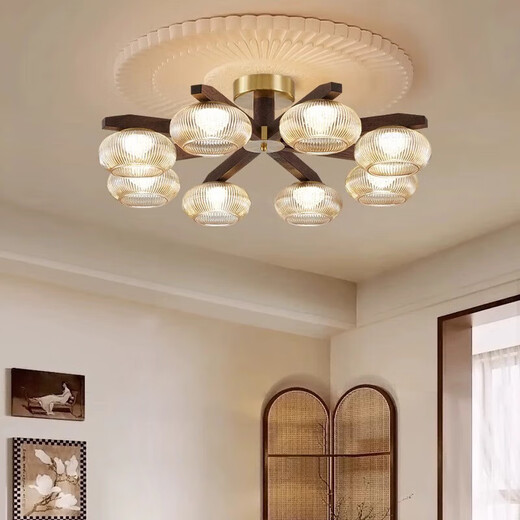 科美居中古风客厅吊灯大气新中式餐厅灯美式复古个性主卧室吧台中山 LM9226-8.