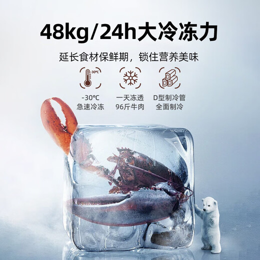 星星冰柜商用大容量卧式冰箱冷藏冷冻转换单温冷柜超市酒店冷藏保鲜雪柜冷冻柜400/518/718升多款可选 BD/BC-1098GE