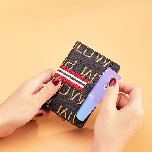 WILLIAMPOLO Emperor Paul genuine leather card bag for women's mini 2022 new fashion top leather small exquisite card clip red