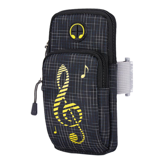 FLYVII outdoor running mobile phone arm bag fitness sports arm bag arm bag machine bag wrist bag equipment 6.5 inches black extended version