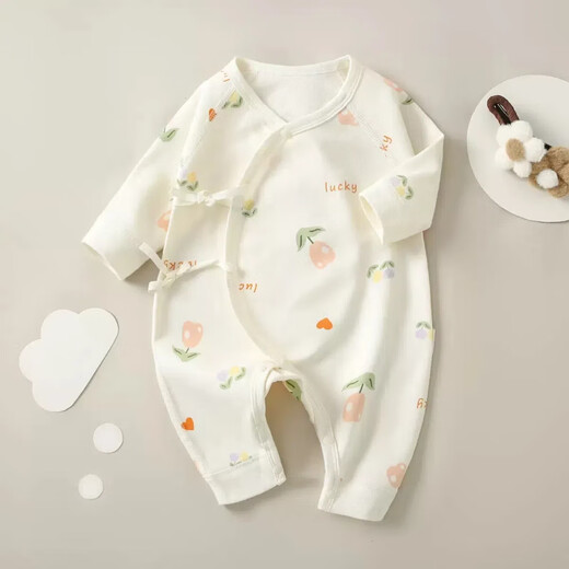【四季婴儿爬服】春秋婴儿衣服a类纯棉新生儿连体衣长袖无骨 M12014魔法师 52cm