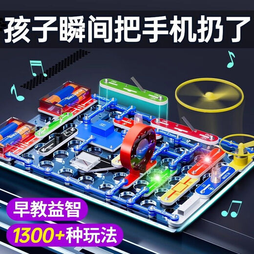 Lingno Seiko Boy Boy Gift Birthday Juguetes para niños de 8 a 12 años Bloques de construcción electrónicos de edad Circuito práctico de alta gama [Seiko alemán] Iluminación física [699 Experimento