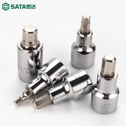 世达（SATA）大飞内六角旋具套筒12.5mm扳手1/2口加长内六方套管批头工具 13919/12.5MM系列L形扳手10