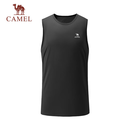 Camel (Kamel) Schnelltrocknende Sportweste für Herren Fitness-Basketball-Trainingsanzug T-Shirt J15ba9l3012 Phantom Black xxl