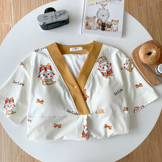 Cao Jingjia Sommer kurzärmelige schwangere Frauen Nachthemd mit Brustpolster Schwangerschaft Pyjamas 2025 Neue Style-Krankenhäuser können beim Betreten des Kreislaufraums qSy16820 kurzärmelige Rock 3xL Größe empfohlenes Gewicht 148-180jin [Jin Equals Equals 0,5 kg] tragen.