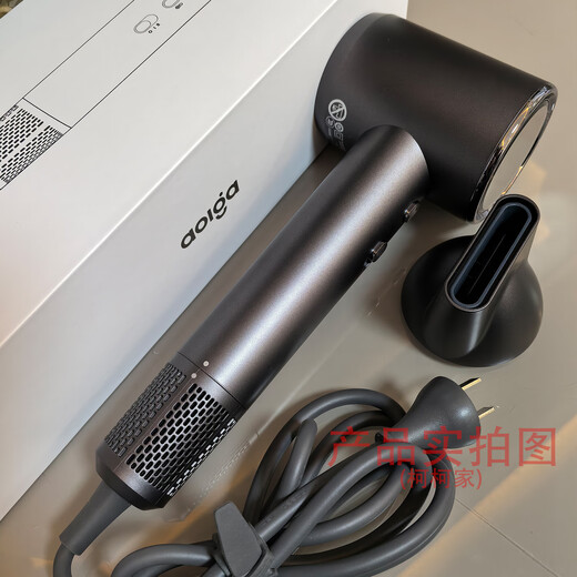 Aolga DF21 hotel's same high-speed negative ion hair dryer for home hotel use lightweight quick-drying hair dryer high-power constant temperature hair care smoothing strong wind hair dryer European standard plug for foreign use DF21 dark gray