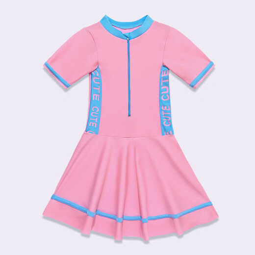 Wanjian Girls Swimsuit Split Two-piece Set Sports Style Boxer Conservative Girls Small, Medium and Large Children Casual Swimwear Black Swimming Goggles/Nose Clip Earplugs 5XL Recommended 150-160C