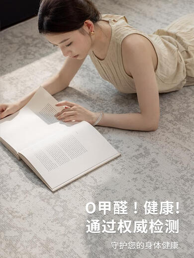 布迪思地毯客厅新款奶油风卧室地垫家用沙发免洗可擦轻奢高级感加厚 风香-12240X360CM防水抗菌免洗可