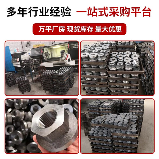 Kezhitu steel anchor plate anchor head with pad nut anchor head construction special national standard steel anchor plate M12M40 M12100