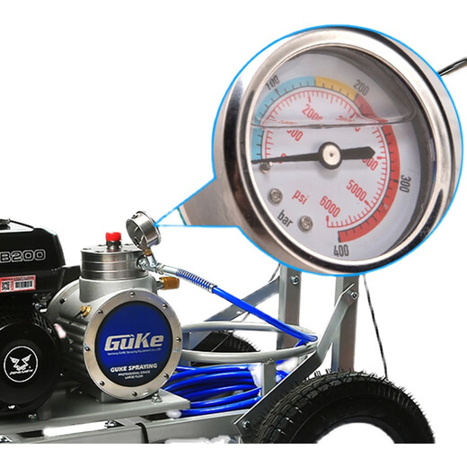 Pupan Guke Cold Spray Marking Machine Road Road Road Road Highway Parkplatz Leitungsmaschine Rennstraße Multifunktionsmarkierungsfahrzeug 695-Kennmaschine (Lutian Power Aluminum Pump Head)