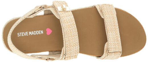Steve Madden Girls Bigmona, Raffia Raffia 13 Little Kid