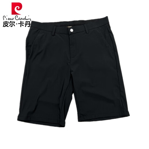 Pier Cardin no tiene elasticidad ni frescura, pantalones cortos de seda de hielo elásticos, de verano, slim informal recto de cinco puntos Simple Dark Grey 673 29