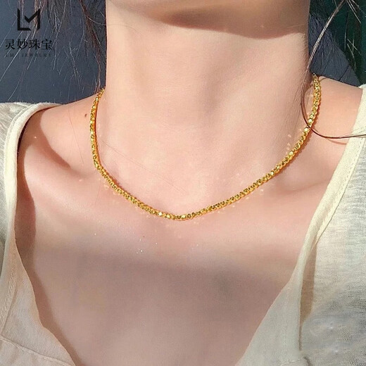 KZD999 Bengal red gold jewelry bead bracelet women's necklace alloy broken gold bracelet Yachao broken gold bracelet adjustable 16 Laofengxiang quality