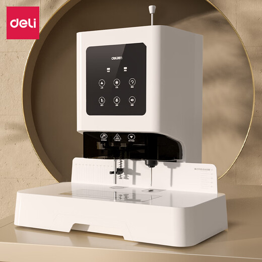 Deli GB700 Certificado financiero Máquina de enlace 14602 Tubo de remolino automático Meligón de perforación de orificio eléctrico totalmente automático 14667+105 Tubos fascinantes