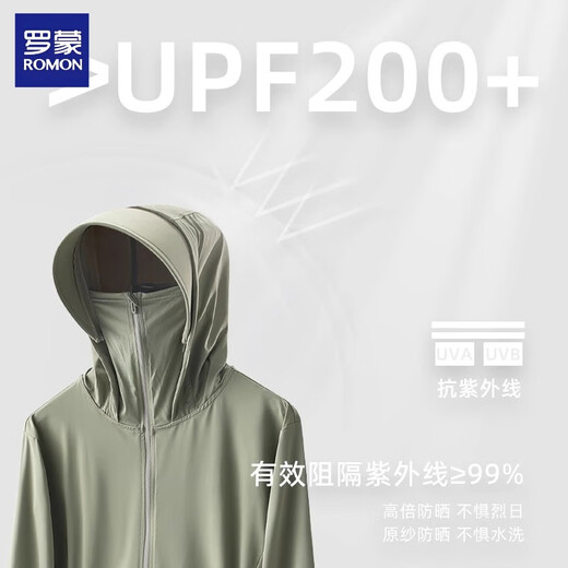 罗蒙防晒衣男2025夏季薄款冰丝透气防紫外线户外专业防晒服男装父亲节 9926男白色 S