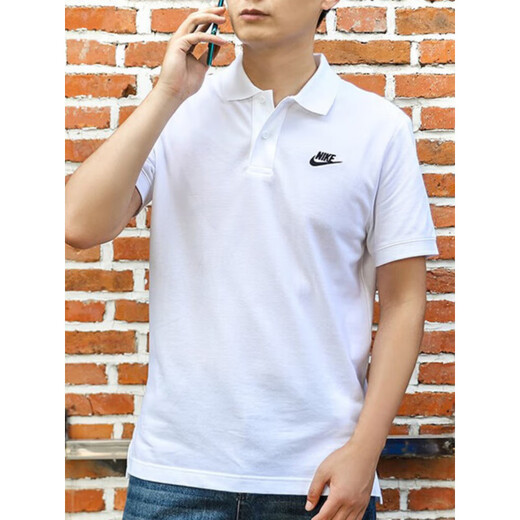 NIKE Nike genuine pure cotton POLO shirt men's top lapel business short-sleeved new sports T-shirt CJ4457 black_FN3895-010 pure cotton breathable official S recommended 100-120Jin [Jin equals 0.5 kg]