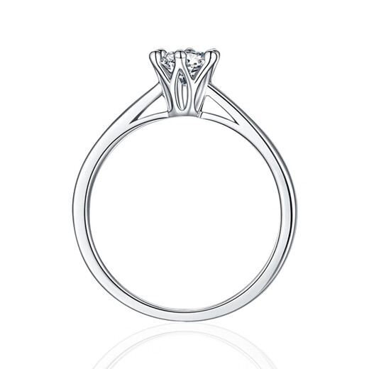 Star Eye Jewelry Diamond Ring for Women with Six Claws White 18K Gold Natural Diamond 1 Carat Special Offer Wedding Gift Diamond Ring for Women for Chinese Valentine's Day 18K Gold Six Claws - 1 Carat M-N Color SI Natural Diamond No. 9-20 Circle Number Leave a Message or Remark